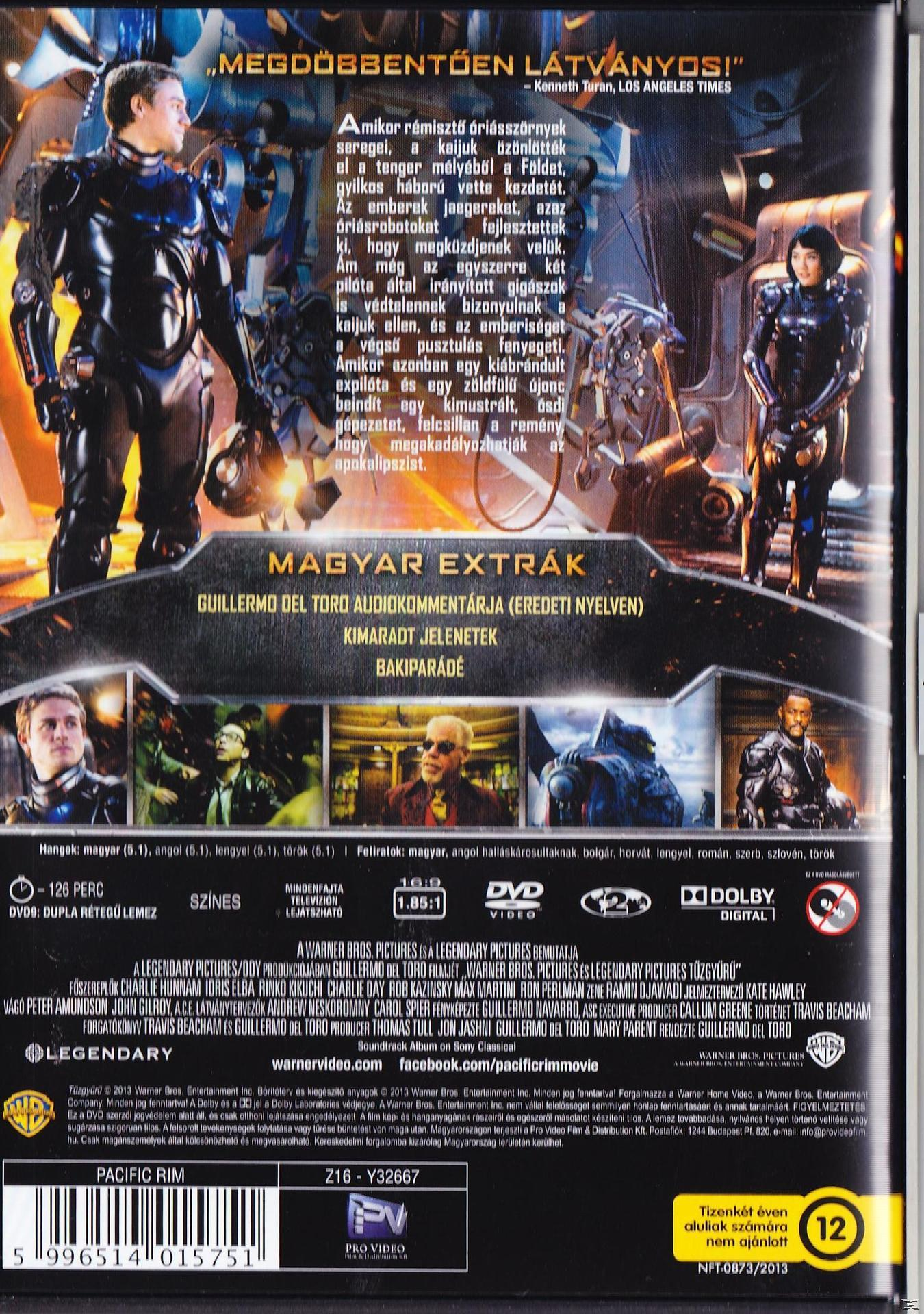 DVD borító űrgárdistákkal, robotokkal és magyar nyelvű szöveggel.