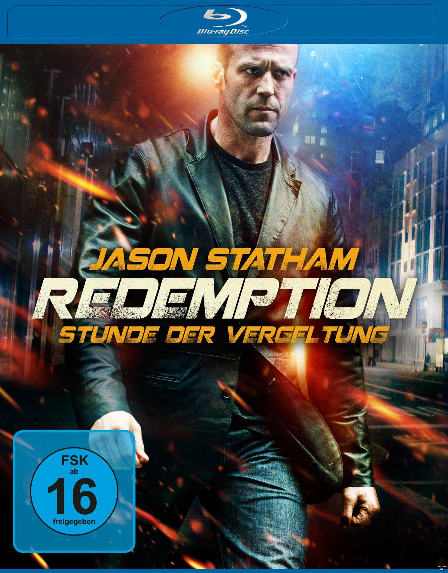 Blu-ray-Cover eines Films mit Jason Statham. Dunkle Umgebung und Action-Thema.