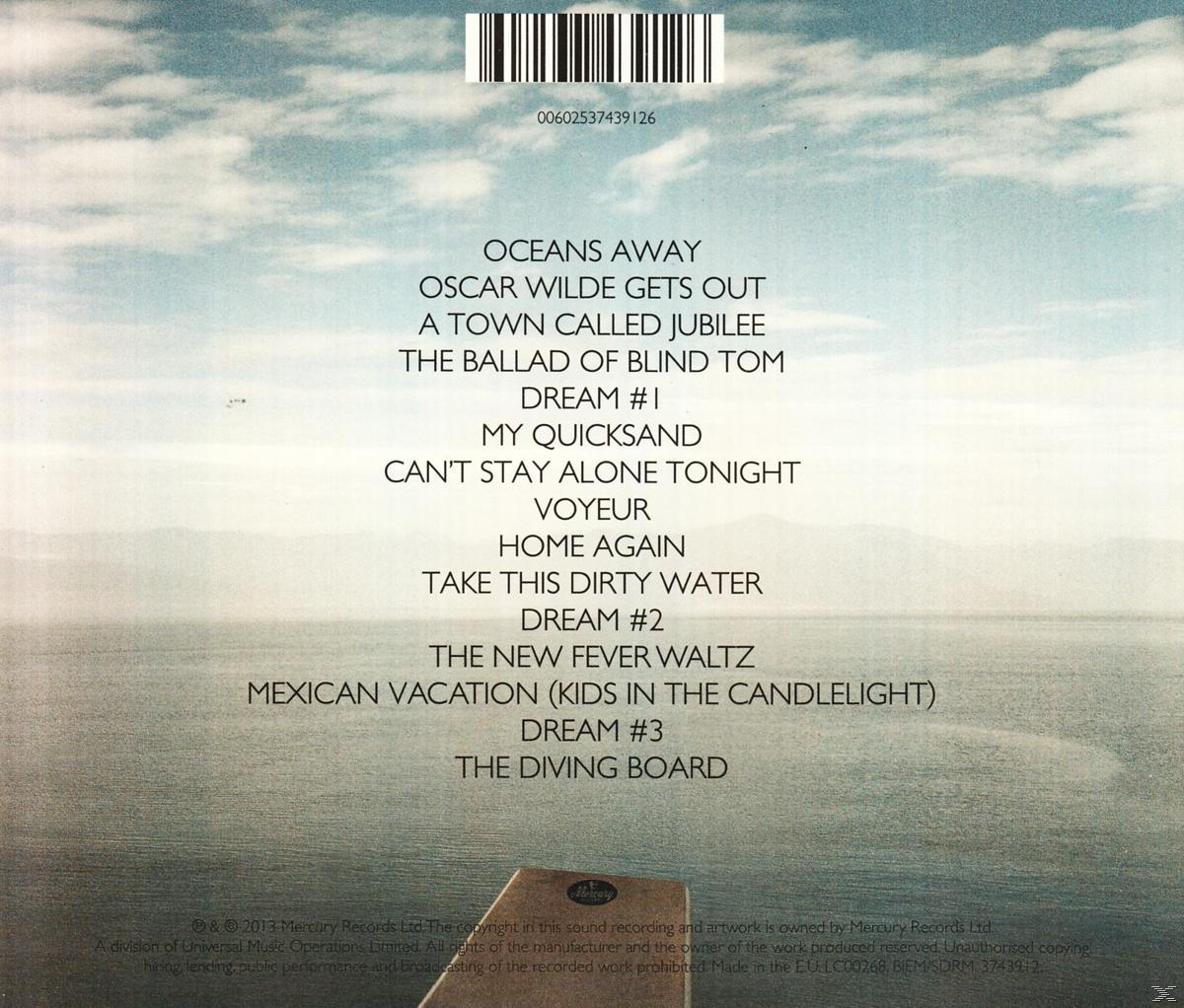 Rückseite einer CD mit Meerblick und Auflistung der Songtitel.