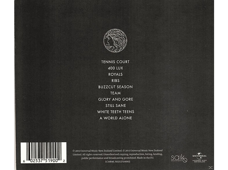 Thumbnail - Lorde - Pure Heroine (CD)