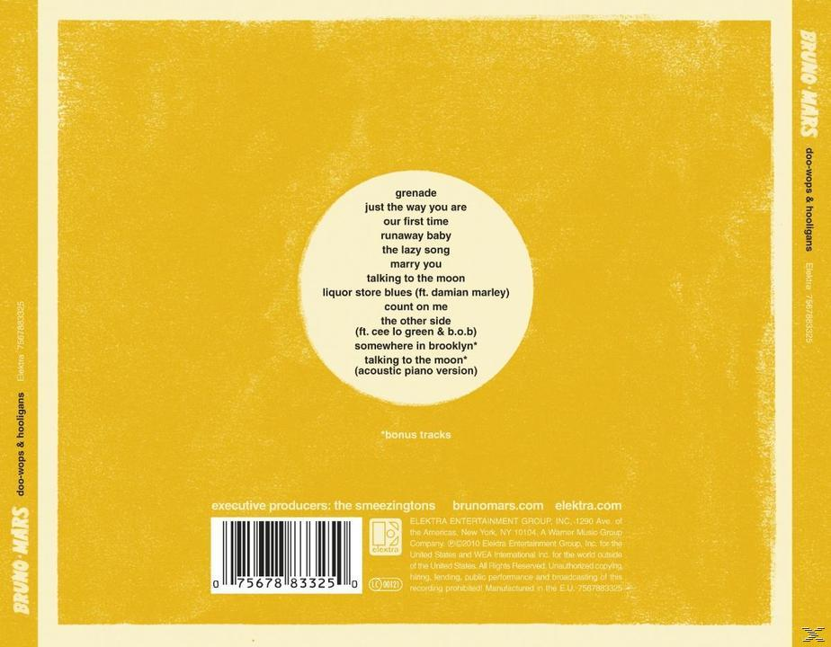 - Hooligans (CD) + Doo-Wops Bruno - Mars
