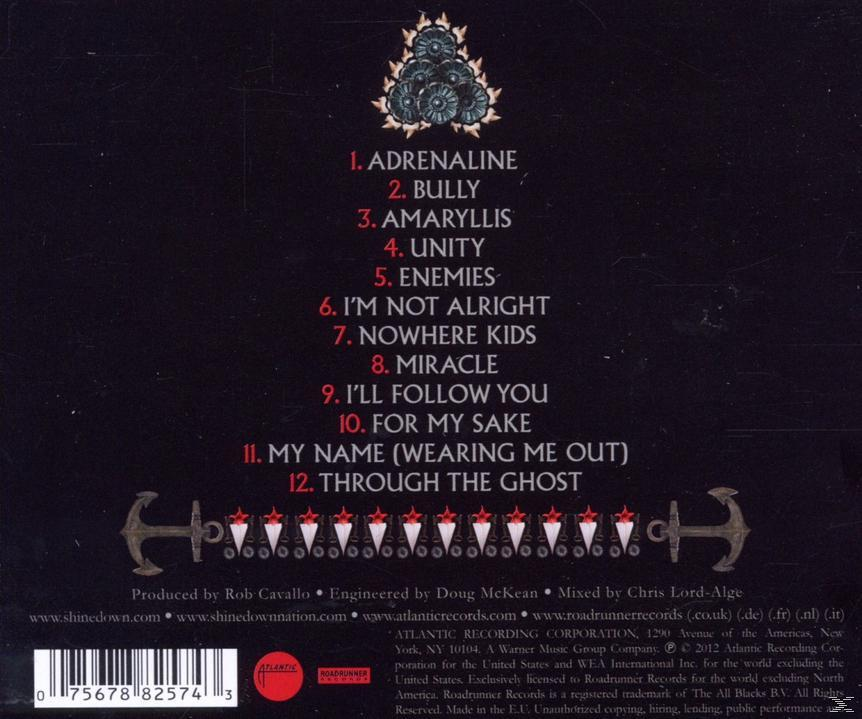 Album-Rückseite mit Text, einschließlich Titelliste und Credits auf weißem Hintergrund.