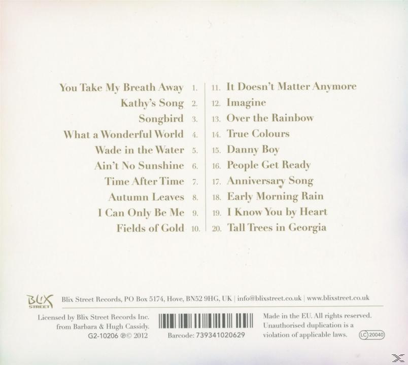 CD-Cover mit Songtiteln. Enthält eine Liste von Liedern und das Blix Street Records Logo.