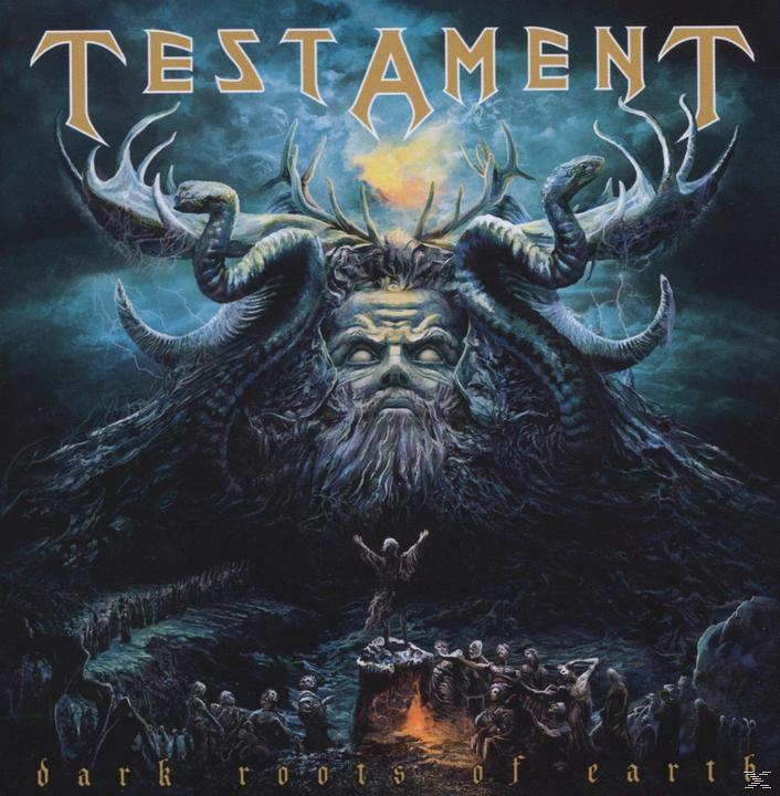 Album borítója egy fantáziajelenettel. Egy szarvas figura, alatta a tömeggel. Album címe: Testament.