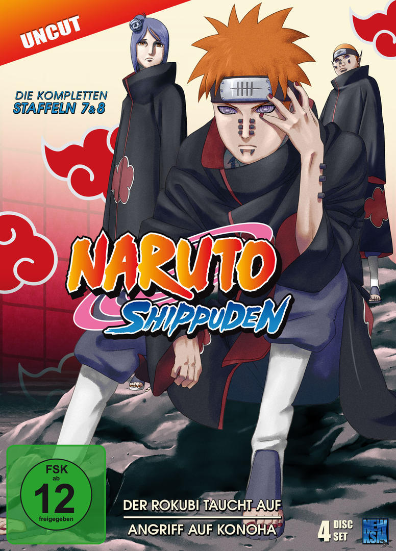 Naruto Shippuden - Staffel 7 & 8 - Der Rokubi taucht auf & Angriff auf Konoha (Folge 364-395) DVD