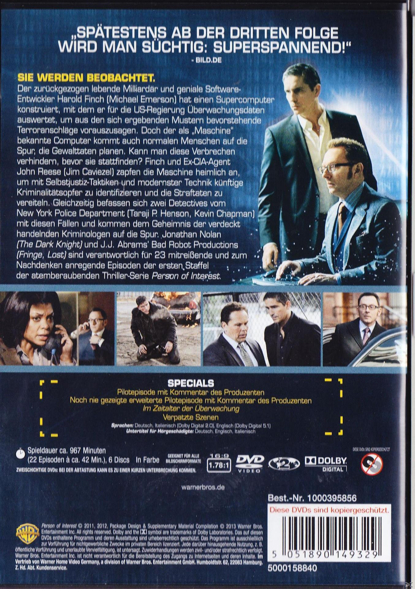 Person of Interest Die komplette Staffel DVD online kaufen