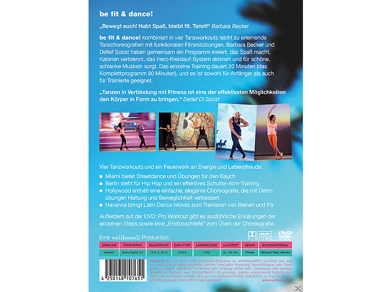 Thumbnail - be fit + dance! - Barbara Becker, Detlef D! Soost DVD