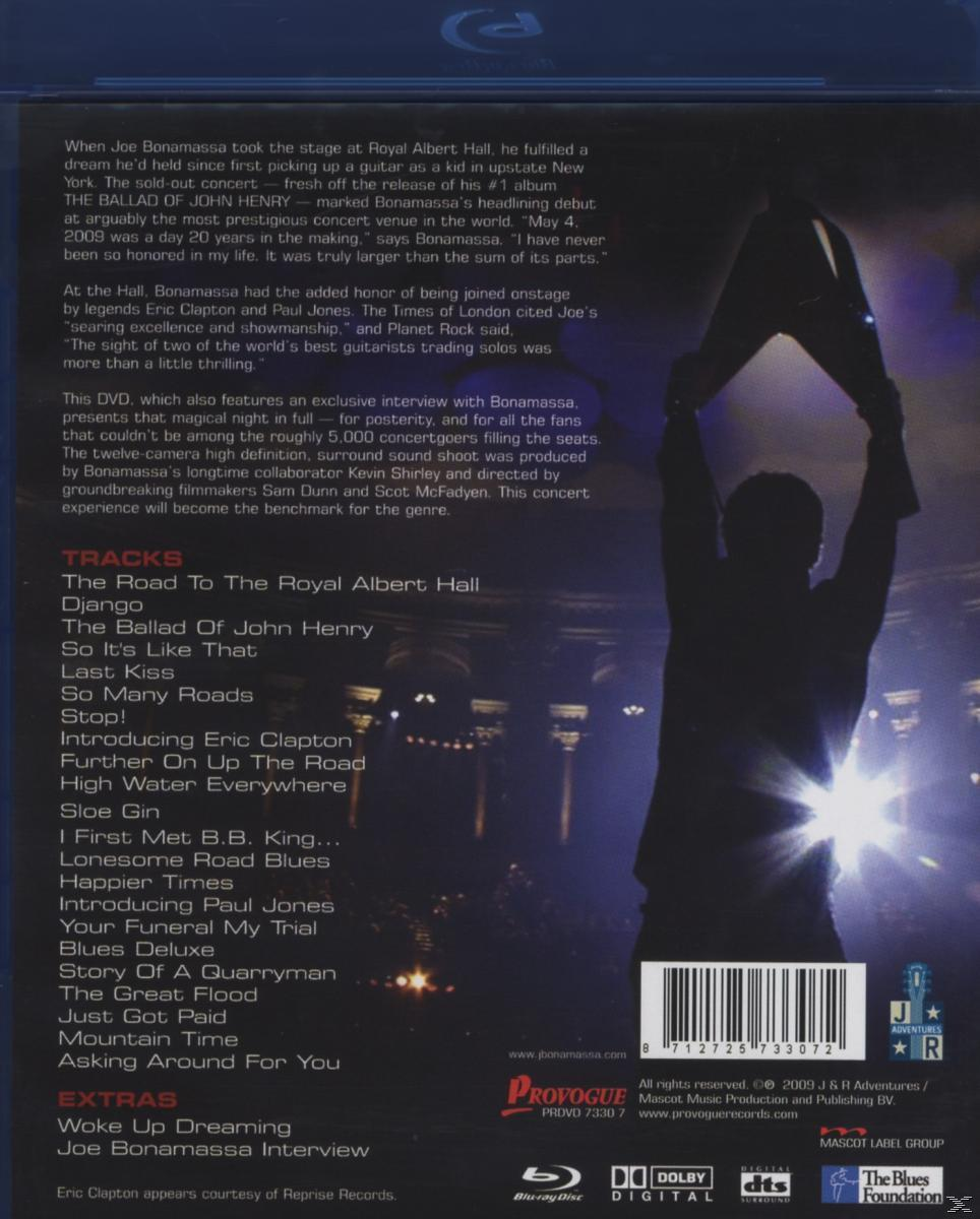 DVD-Cover: Eine Person mit Gitarre. The Road to the Royal Albert Hall.