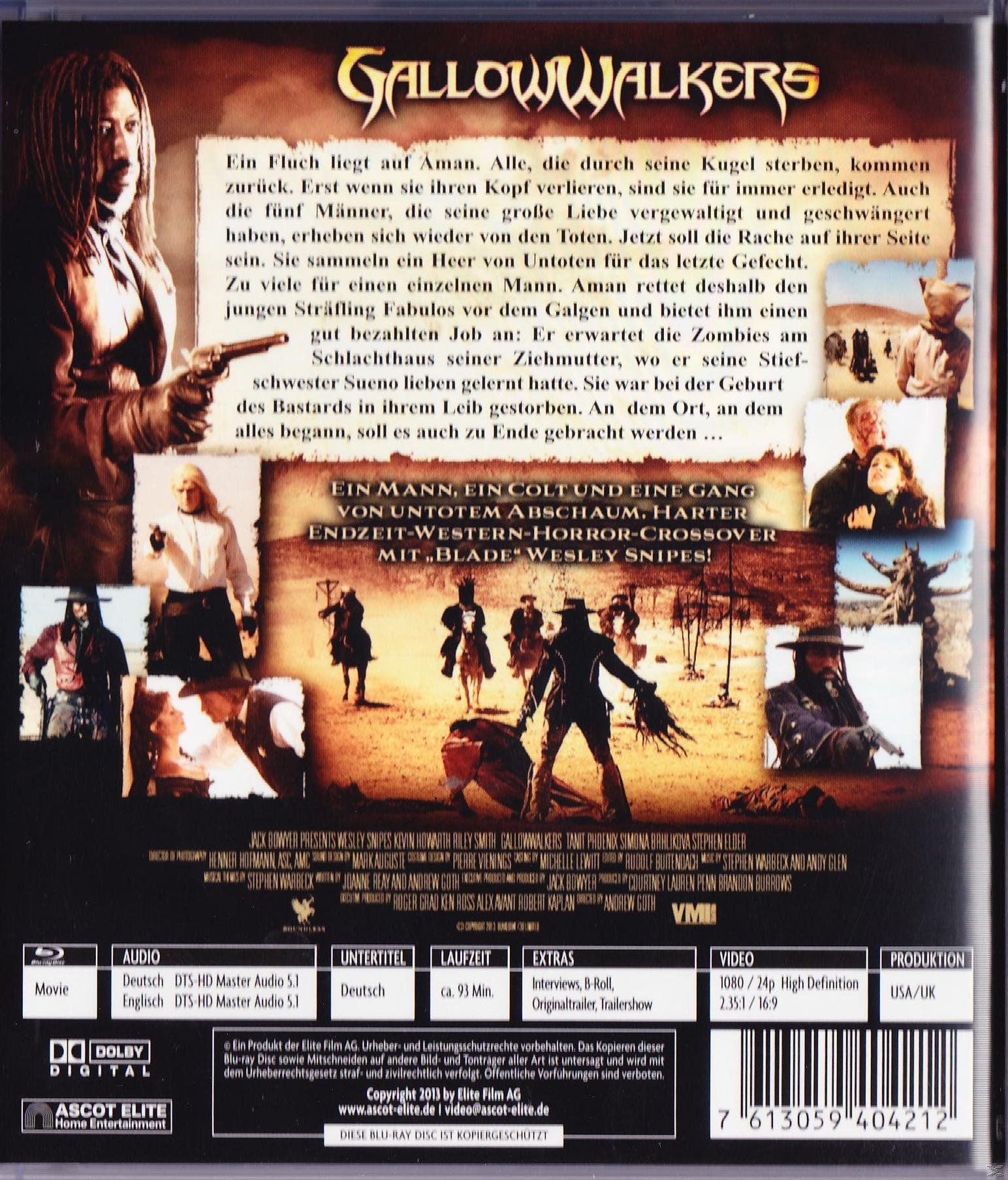 Filmcover mit einem Mann, der eine Waffe hält, und Text auf der linken Seite. Andere Männer im Hintergrund.