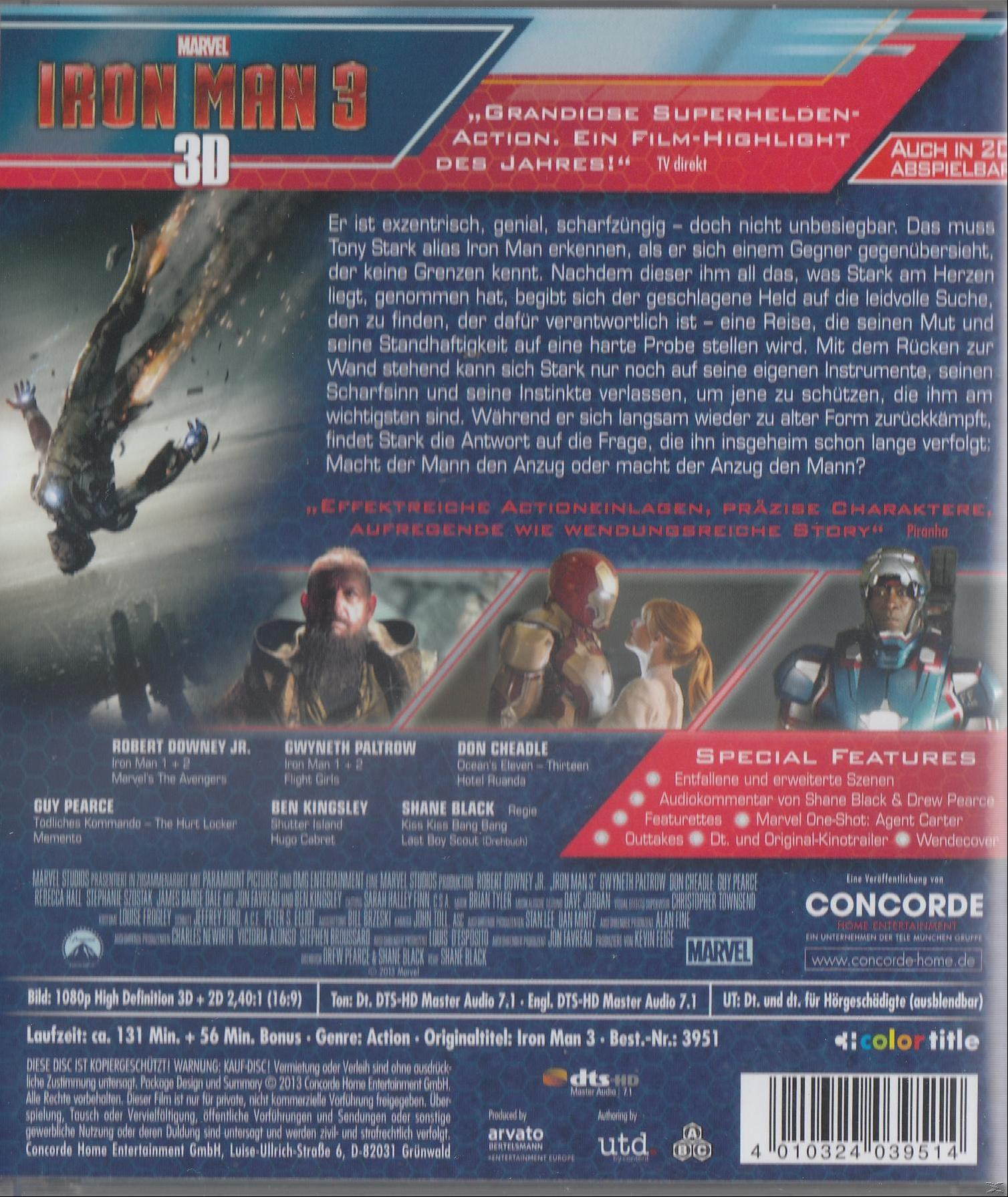 Iron Man 3 (3D) 3D Blu-ray