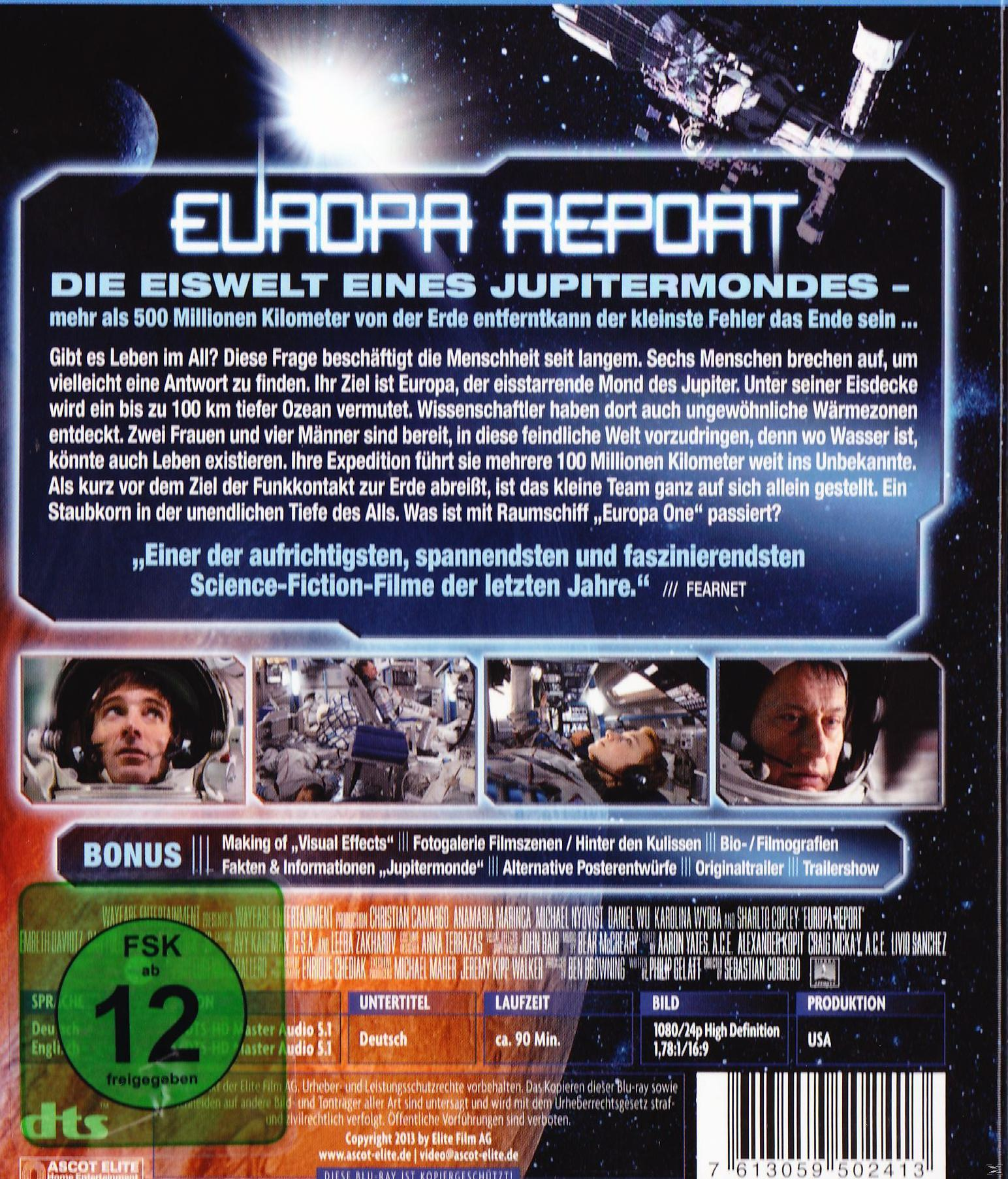 DVD-Cover mit Bildern von Weltraum, Astronauten und Text auf Deutsch.