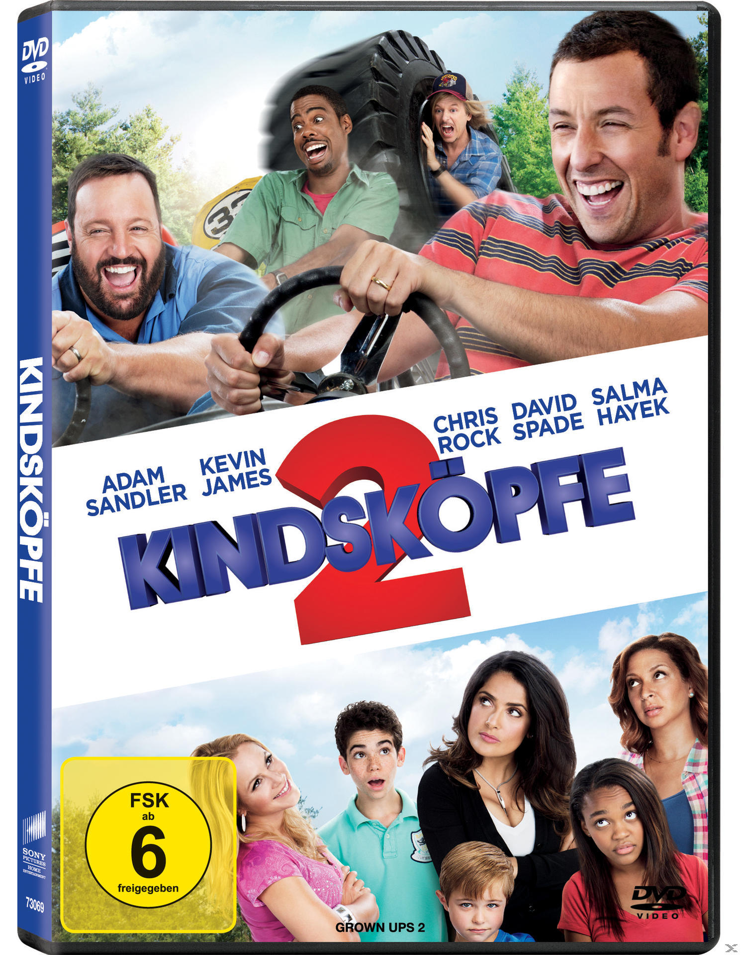 DVD-Cover mit Schauspielern, Serientitel und eine Gruppe von Leuten, die in die Kamera schauen.