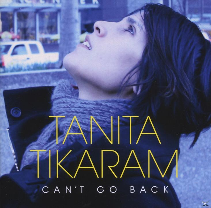 Album borító: Egy nő felfelé néz. Cím: Tanita Tikaram, Can't Go Back.