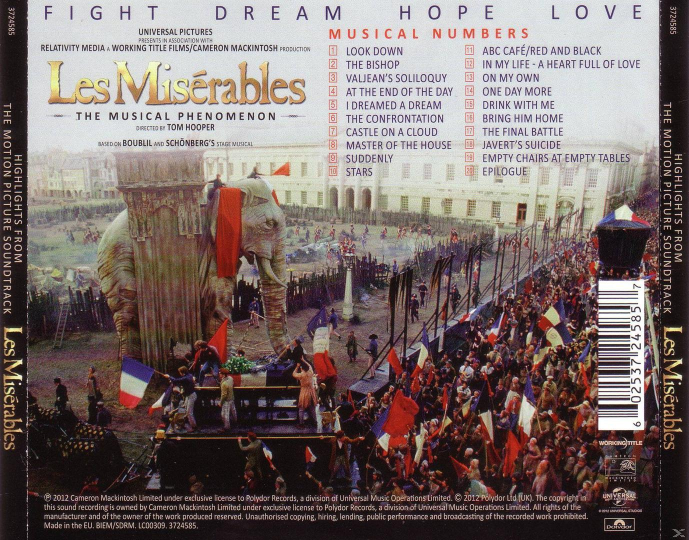 VARIOUS - LES MISERABLES  - (CD)