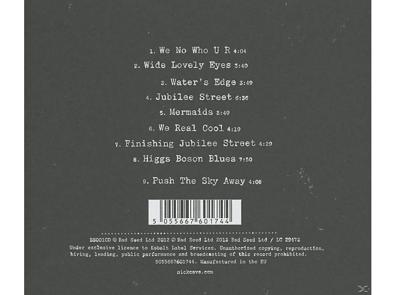 Thumbnail - Nick Cave, The Bad Seeds - Push Sky Away (CD)