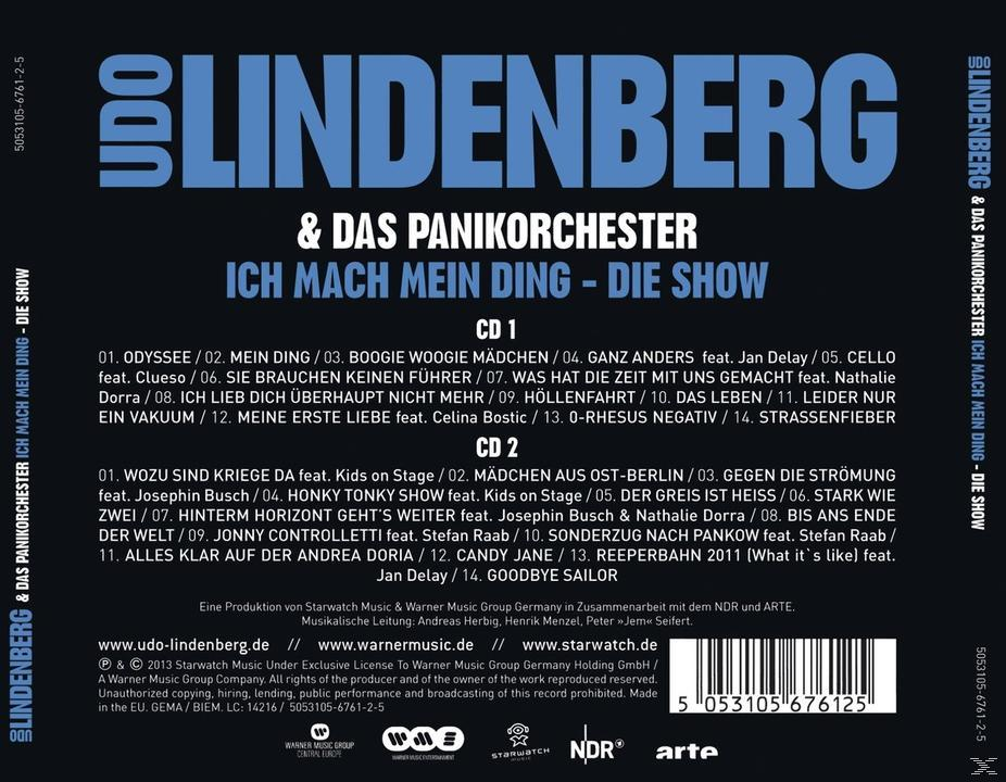 Udo Lindenberg & Das Panik-Orchester - Ich Mach Mein Ding-Die Show  - (CD)