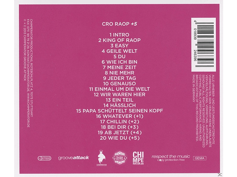 Thumbnail - Cro - Raop +5 (CD)
