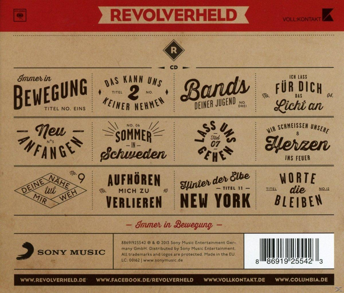 CD-Cover mit Text auf Deutsch. Es hat Songtitel und Sony Music Logo.