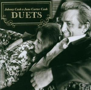 Albumcover: Johnny Cash und June Carter Cash. Schwarz-Weiß-Foto, sie umarmen sich. Text.