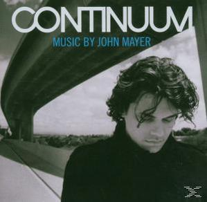 Albumcover. Ein Mann mit dunklen Haaren und einem Mantel, der unter einer Brücke nach unten schaut. Text: 'Continuum'.