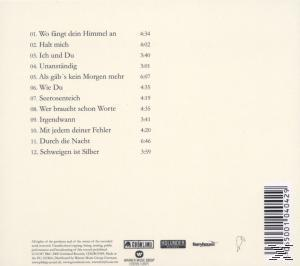 CD-Cover, Trackliste mit Text, verschiedene Spalten.