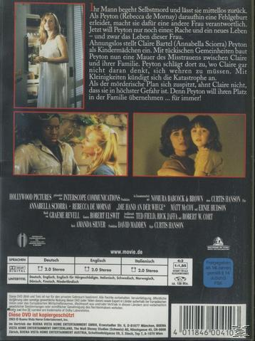 Film-DVD-Cover mit Bildern. Eine Frau in einem weißen Kleid, zwei Kinder und ein Mann im Anzug.