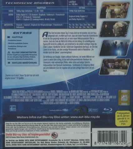 Blu-ray Disc mit Details eines Films und zusätzlichen Informationen.