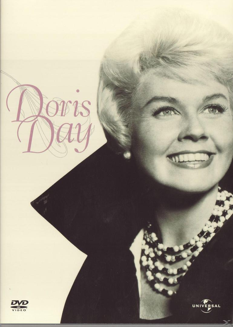 DVD-Cover von Doris Day in einem schwarzen Kleid und einer Perlenkette.