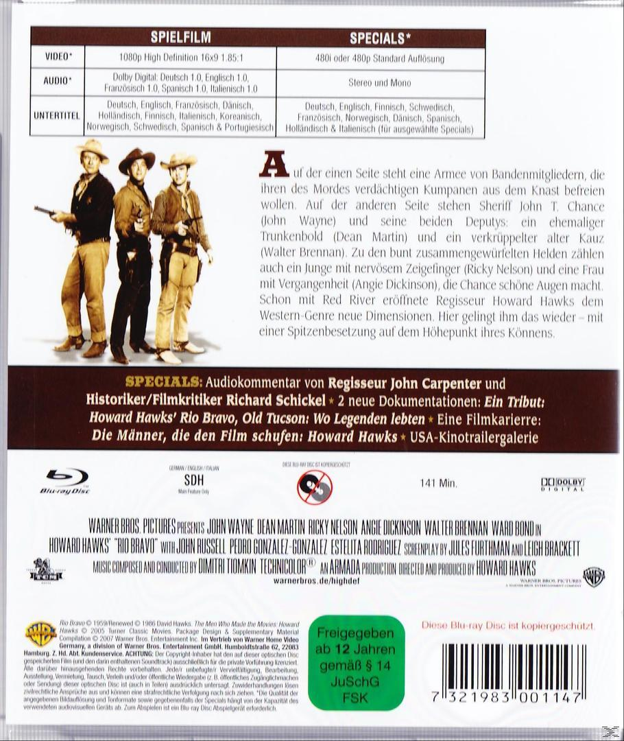 DVD-Rückseite mit Text und einer Gruppe Cowboys in einer Westernszene.