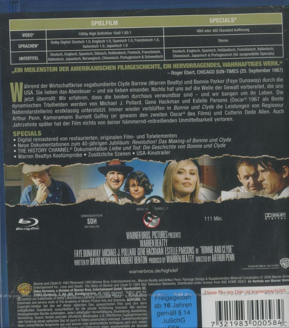 Rückseite der Blu-ray Disc, Text in mehreren Sprachen, Bilder von Schauspielern und eine FSK-Einstufung.