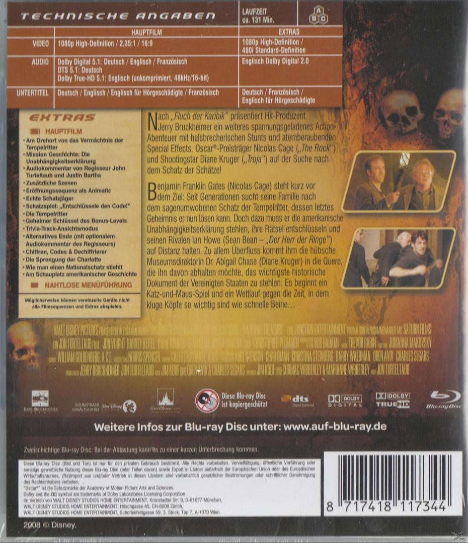 Rückseite einer DVD-Hülle. Es hat Text auf Deutsch und Bilder von Menschen und Totenköpfen.