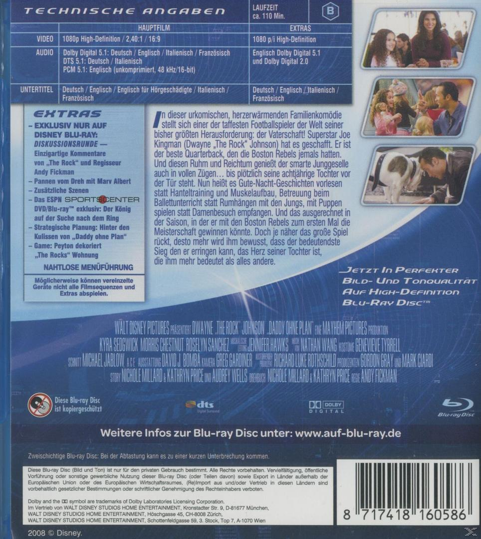 Rückseite einer DVD-Hülle mit Text über den Film und einem Familienfoto.