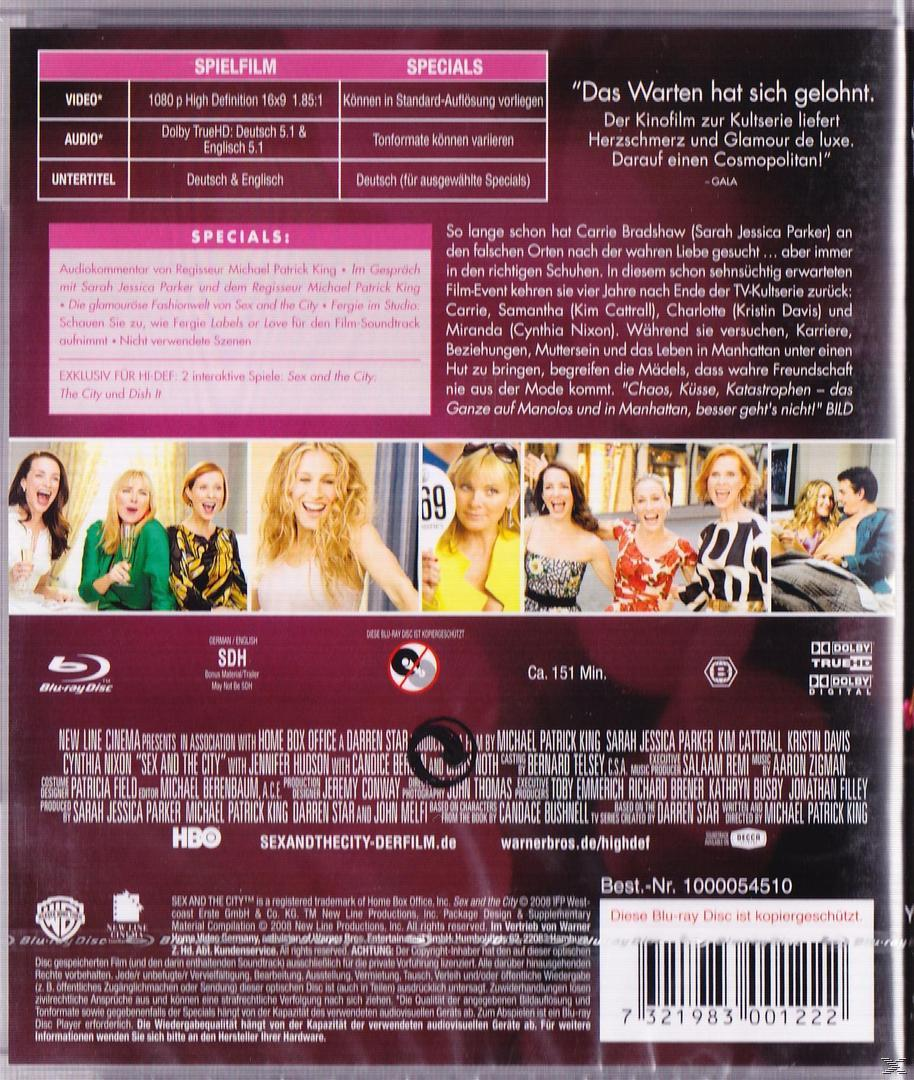Sex and the City: The Movie DVD-Cover. Frauen auf dem Cover, Titel unten.