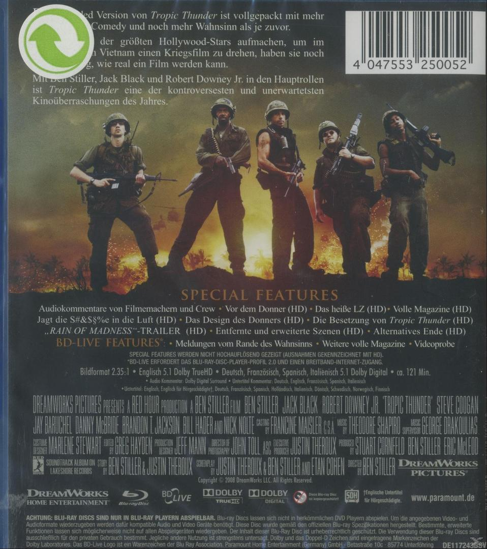 Rückseite einer DVD-Hülle mit Soldaten in einer Kriegsumgebung.