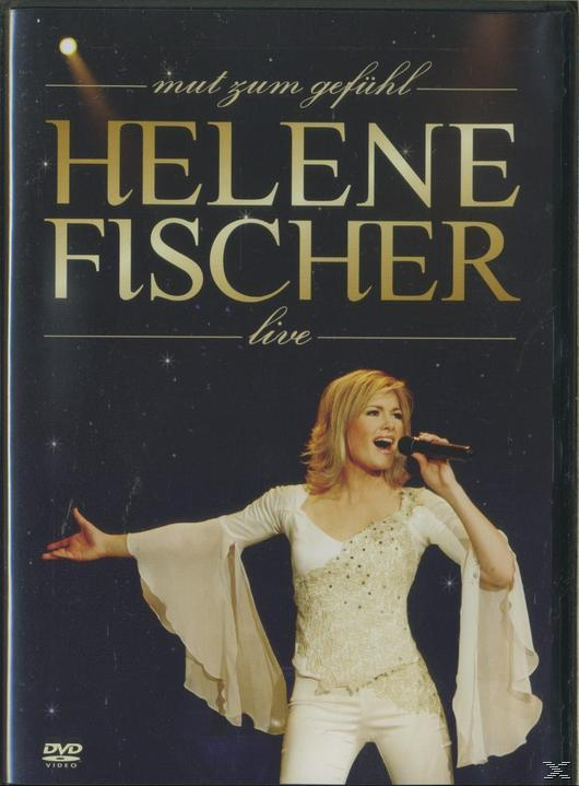 DVD-Hülle: Helene Fischer auf der Bühne, singt in ein Mikrofon. Goldener Text auf schwarzem Grund.