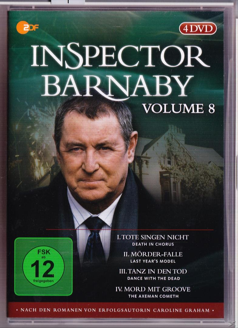 DVD-Cover einer Fernsehserie mit einem Mann im Anzug. Der Titel lautet 'Inspector Barnaby'.