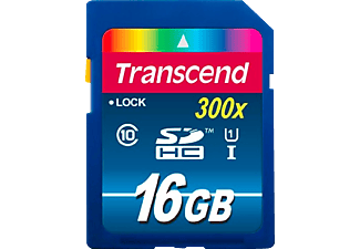 TRANSCEND Transcend SDHC Class 10 UHS-I (Premium) Scheda di memoria flash, 16 GB - SDHC-Schede di memoria 