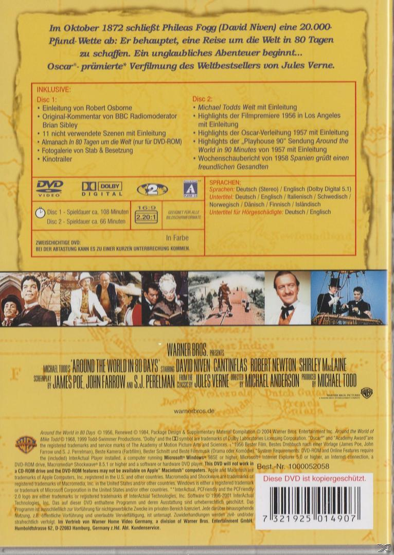 DVD-Hülle: Filmplakat für In 80 Tagen um die Welt.