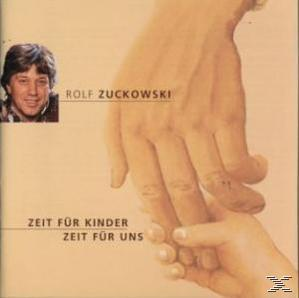 Albumcover, Hände halten Hände, Männerporträt, Titel: Zeit für Kinder, Rolf Zuckowski.