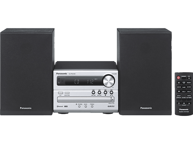 PANASONIC Micromuzieksysteem (SC-PM250EG-S)