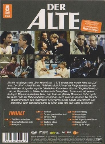 DVD-Box-Set, mehrere Schauspieler auf Fotos, Titel "Der Alte".