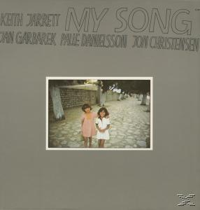 Albumcover mit zwei Mädchen auf einer Straße. Der Text lautet: Keith Jarrett, My Song.