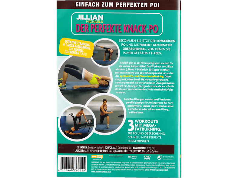 Thumbnail - JILLIAN MICHAELS - DER PERFEKTE KNACK-PO DVD