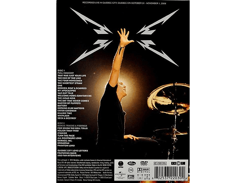 Thumbnail - Metallica - Quebec Magnetic (DVD)