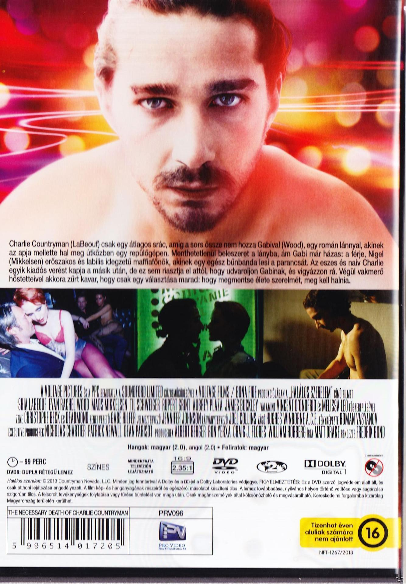 Film borító, egy férfi arca, szöveggel és logókkal az alján.