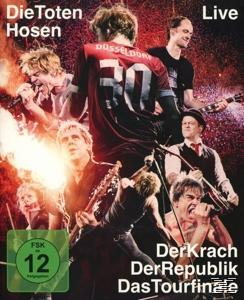 Live-Musik-DVD-Hülle mit einer Band, die auftritt. Das Cover ist rot und gelb.