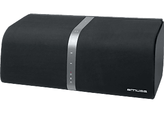 MUSE muse M-800 BT - Altoparlante Bluetooth - 2 x 10 W - Nero - Altoparlante Bluetooth (Nero-argento)