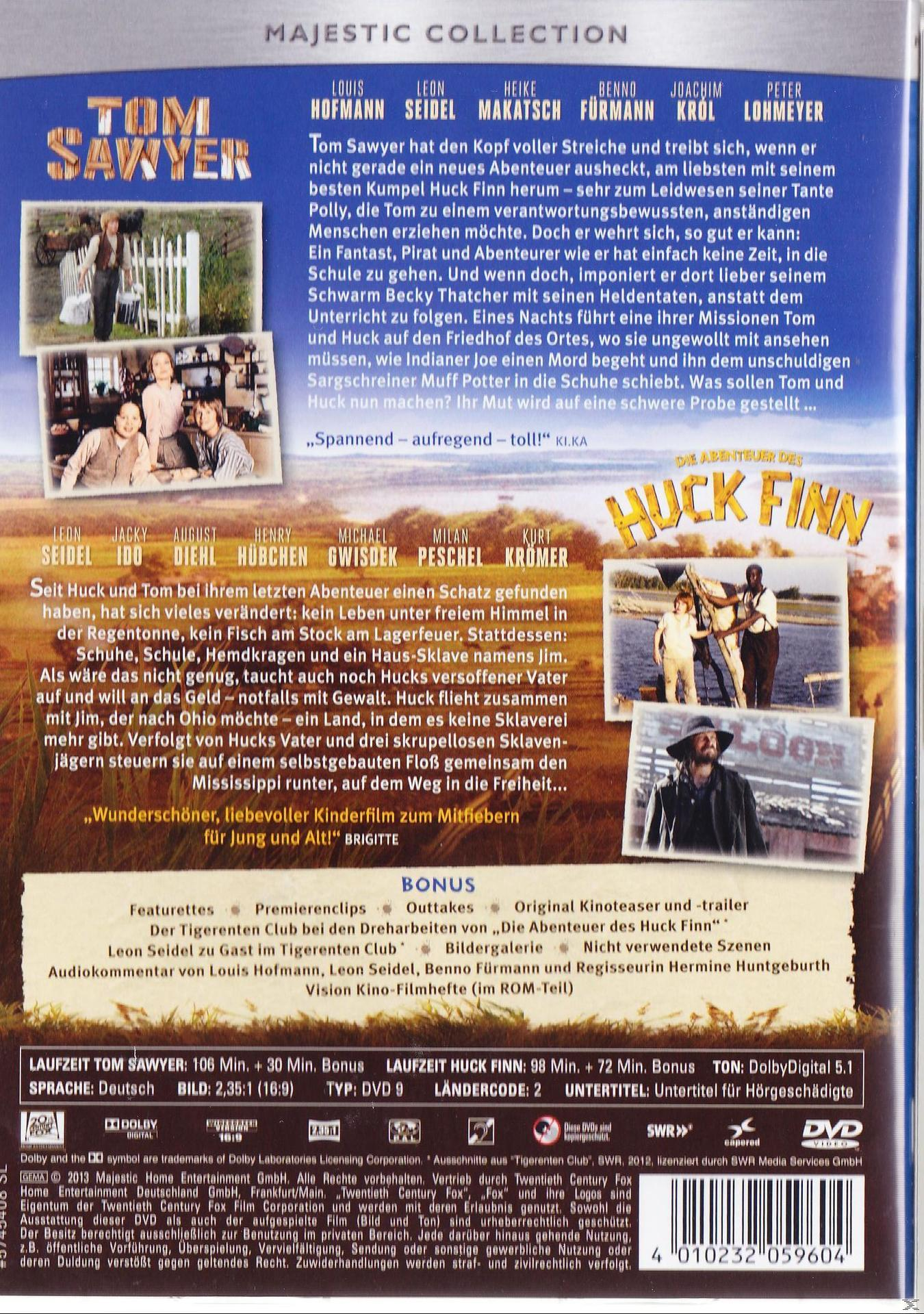 Tom Sawyer / Die Abenteuer des Huck Finn DVD