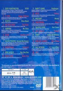 Various Artists DVD-Cover. Eine Liste von Songtiteln auf blauem Hintergrund.