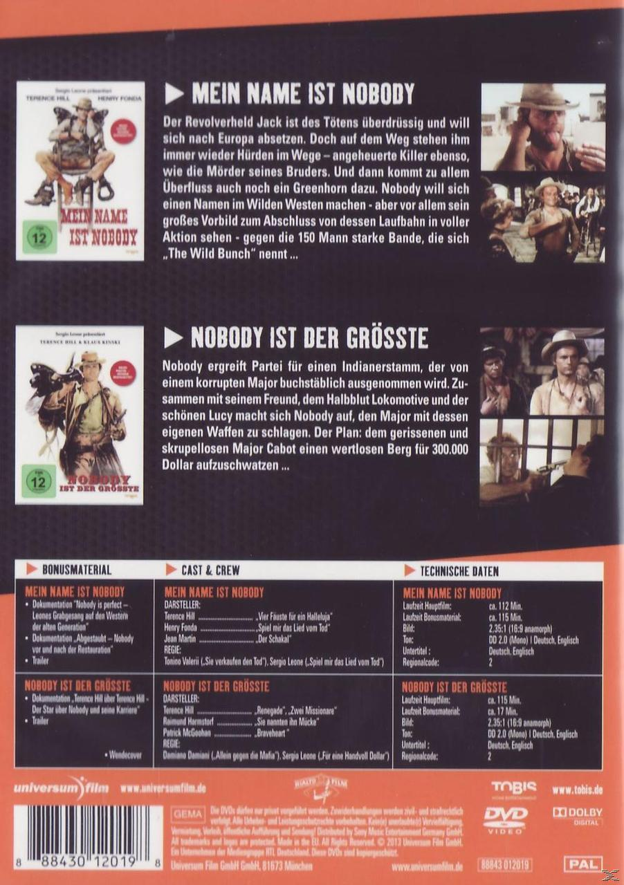 DVD-Rückseite mit Text und Bildern aus dem Film.